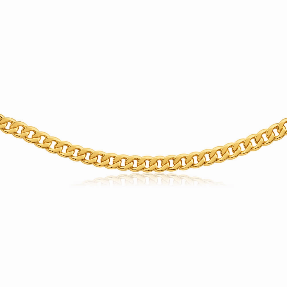 9ct Gorgeous Yellow Gold Copper Filled Curb Chain