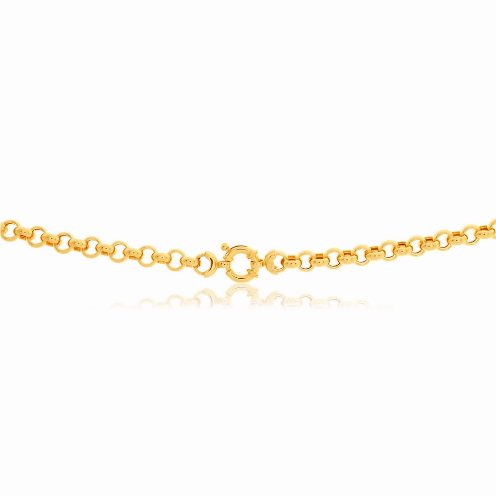 9ct Magnificent Yellow Gold Silver Filled Belcher Chain