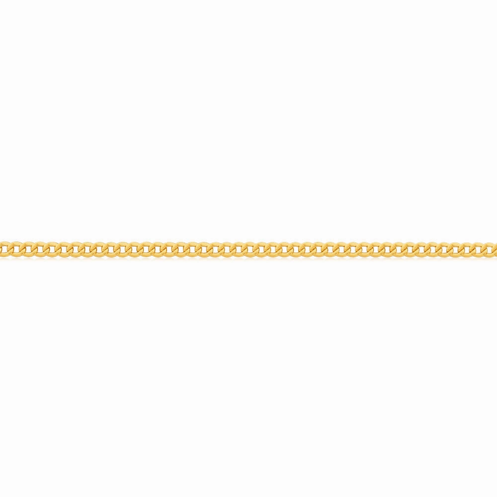 9ct Radiant Yellow Gold Copper Filled Curb Chain