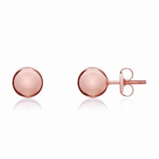 9ct Rose Gold 5mm Ball Stud