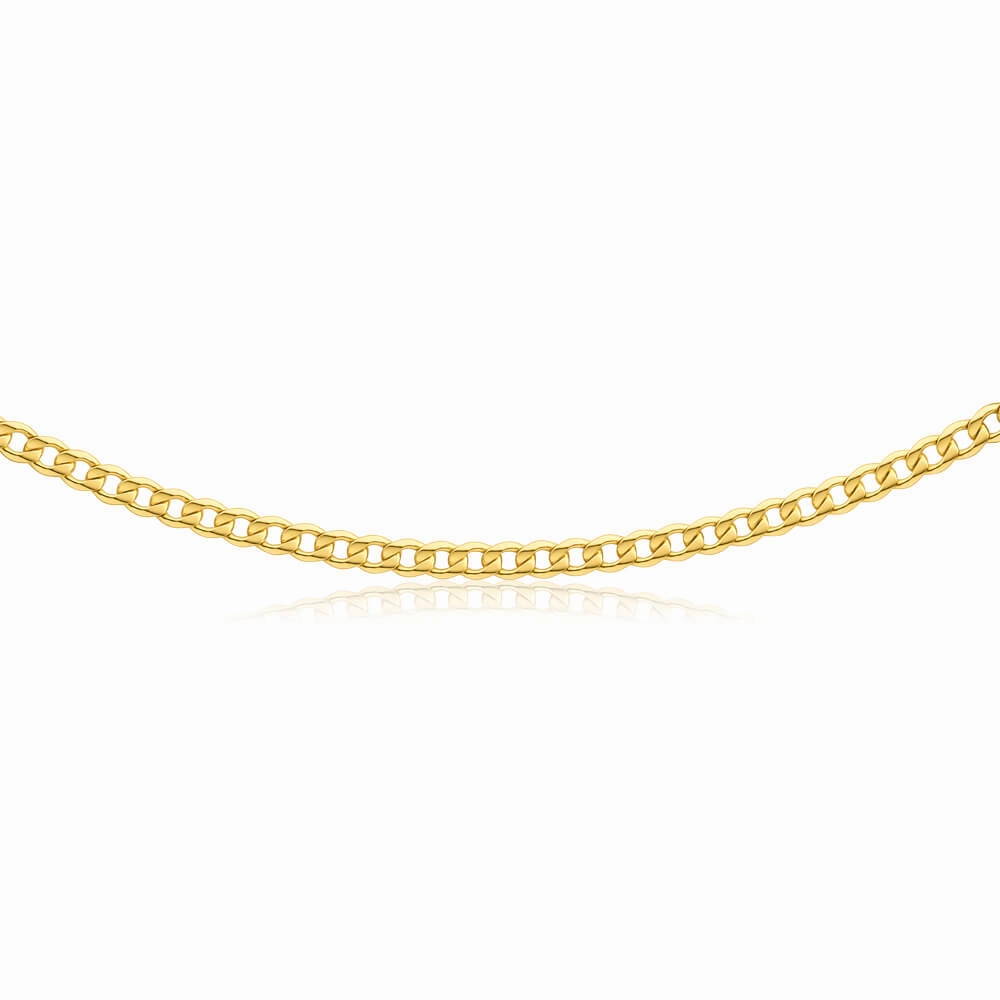 9ct Splendid Yellow Gold Copper Filled Curb Chain