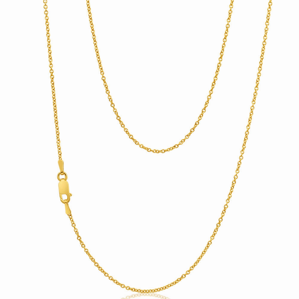9ct Superb Yellow Gold Silver Filled Belcher Chain