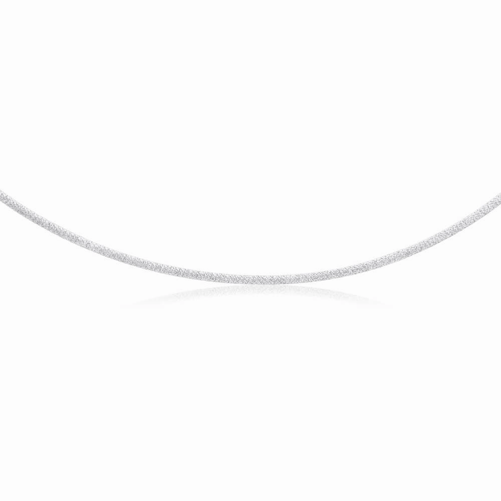 9ct White And Yellow Gold Silver Filled Reversible Omega Chain 43cm