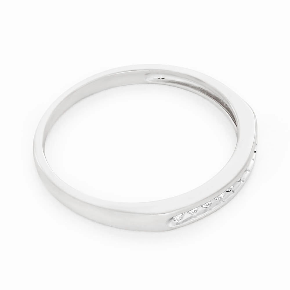 9ct White Gold 10 Diamonds Eternity Ring