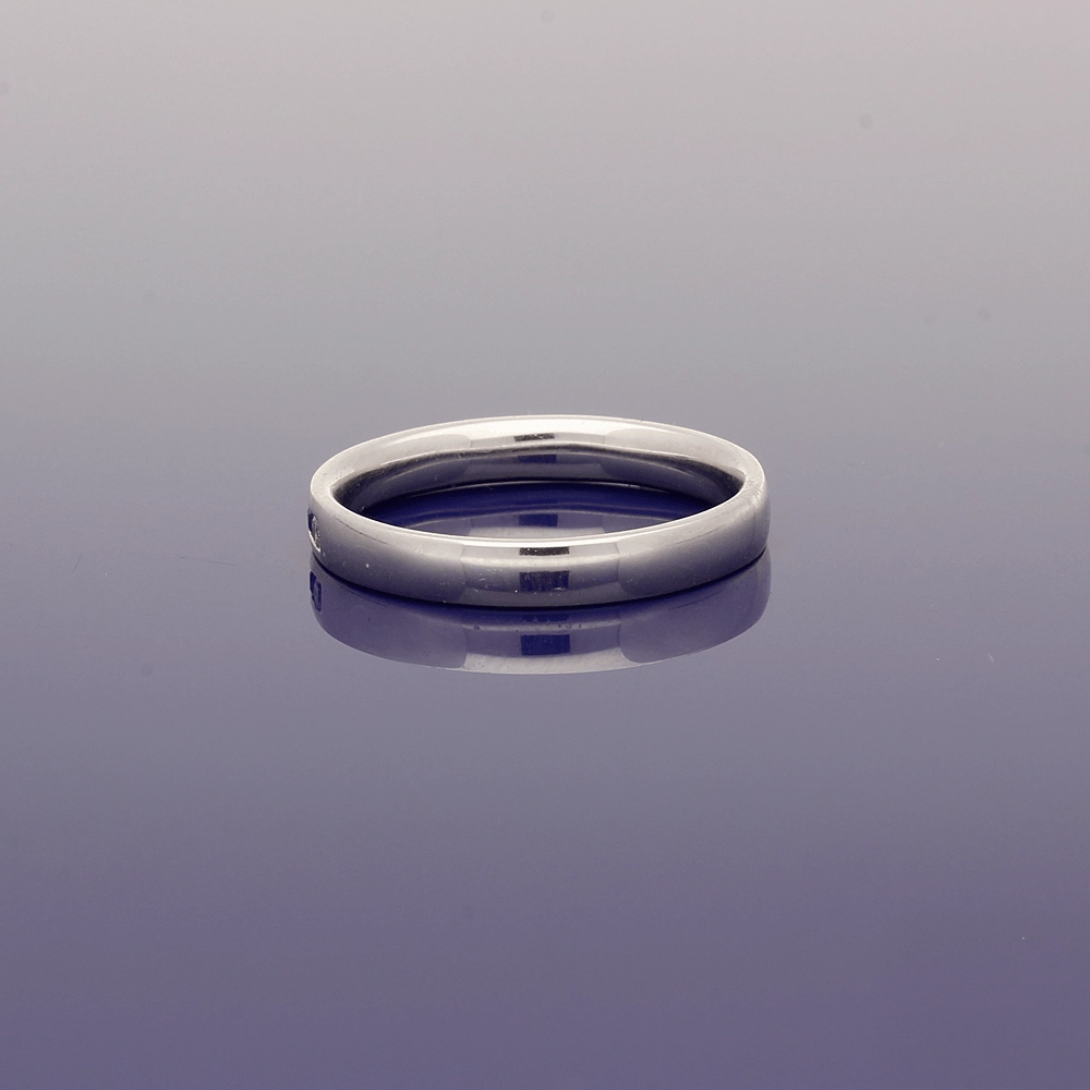 9ct White Gold Sapphire & Diamond Half Eternity Ring