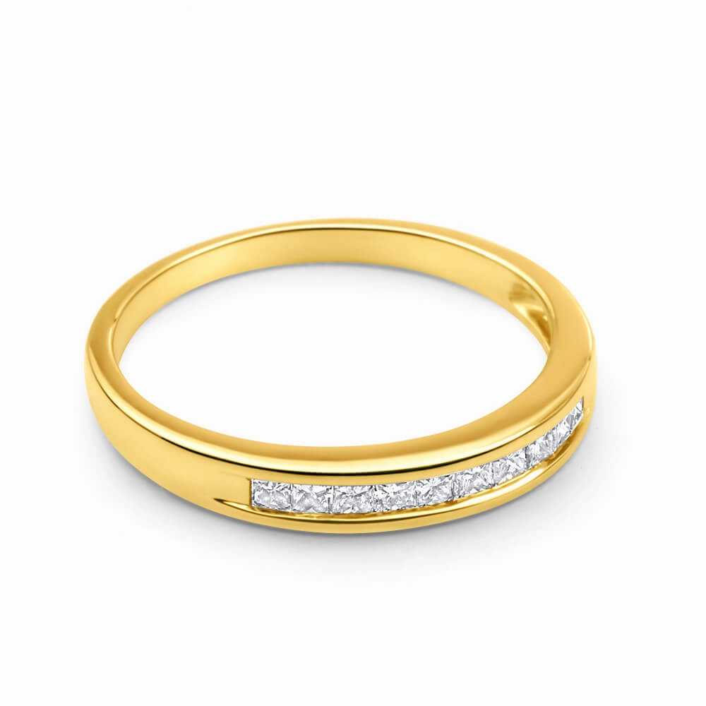 9ct Yellow Gold 1/4 Carat Diamond Charming Ring