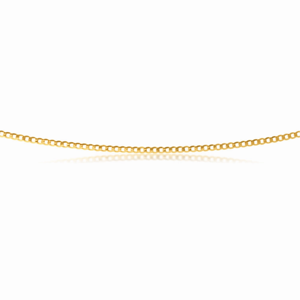9ct Yellow Gold 45cm Curb Chain