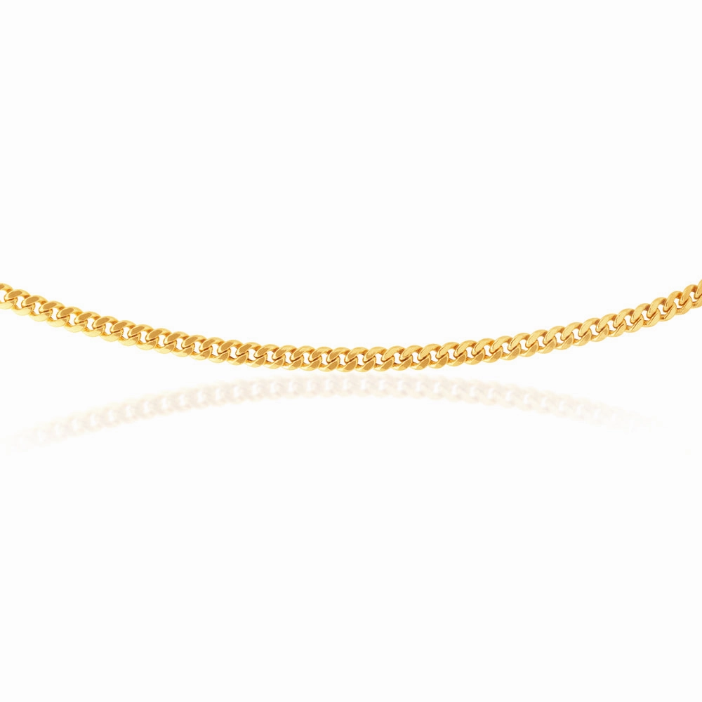 9ct Yellow Gold 50cm Curb Chain