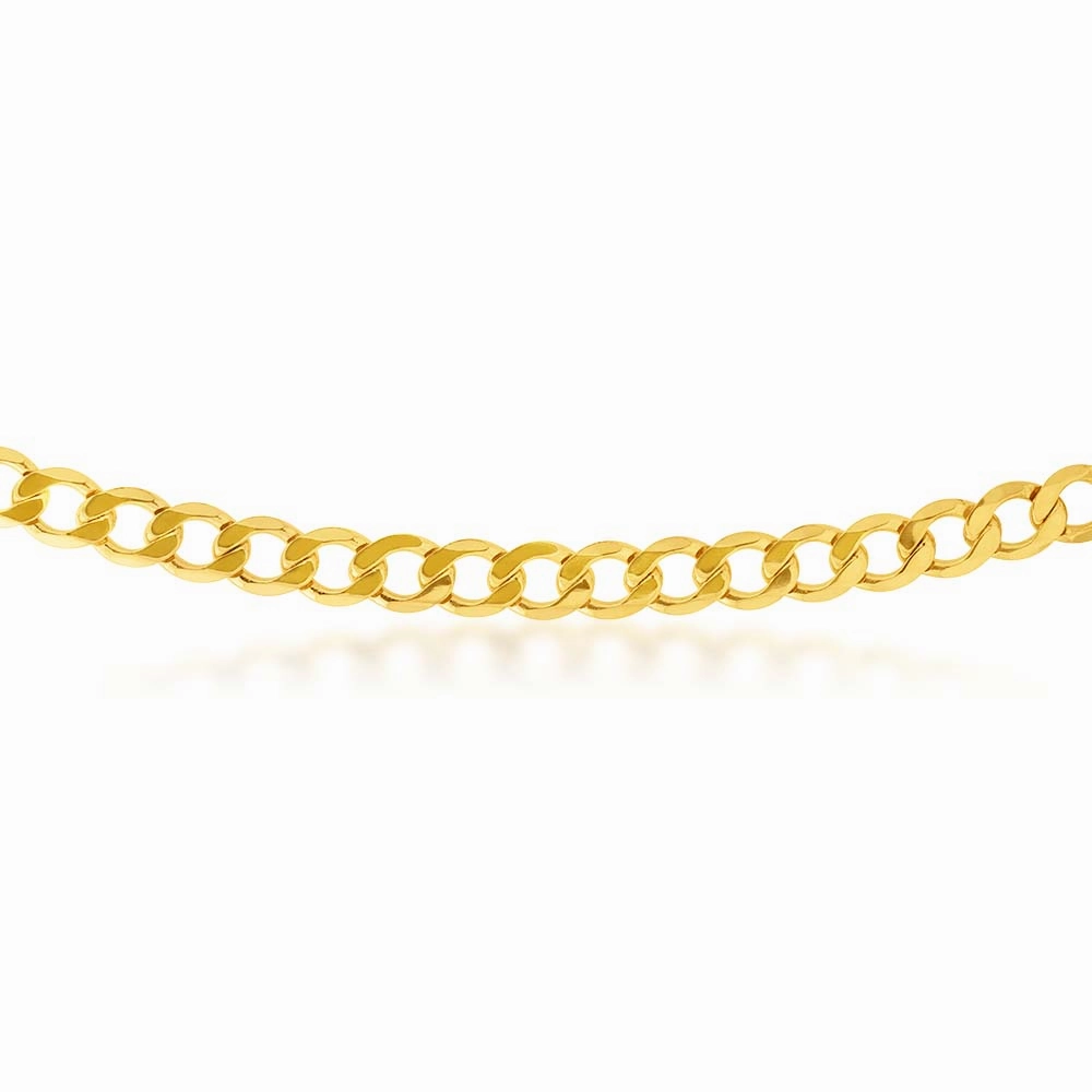 9ct Yellow Gold 55cm Curb Chain