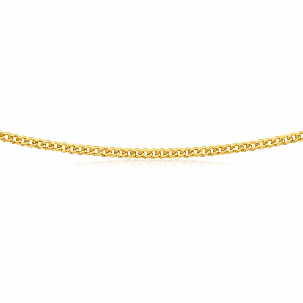 9ct Yellow Gold 80cm 80 Gauge Curb Chain