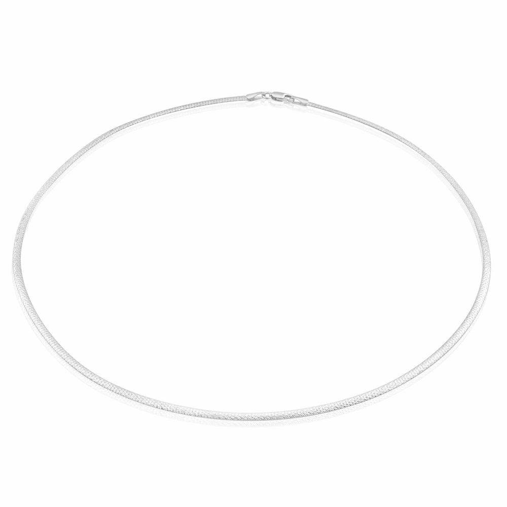 9ct Yellow Gold & White Gold Silver Filled Omega Reversible Chain
