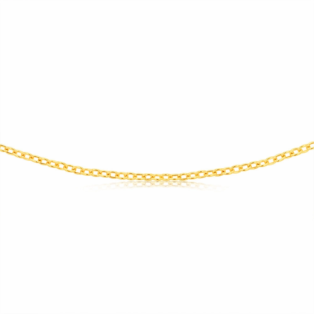 9ct Yellow Gold Belcher 60 Gauge 40cm Chain