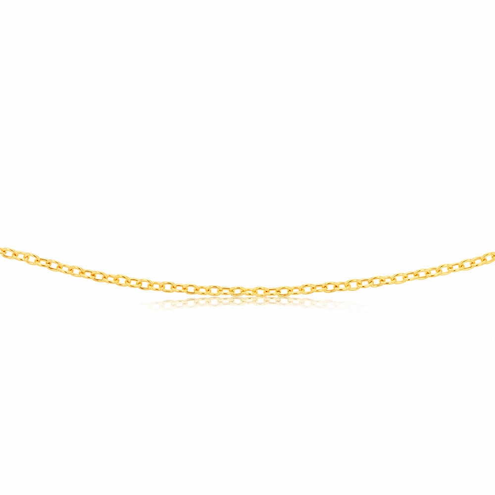 9ct Yellow Gold Belcher 60 Gauge 40cm Chain