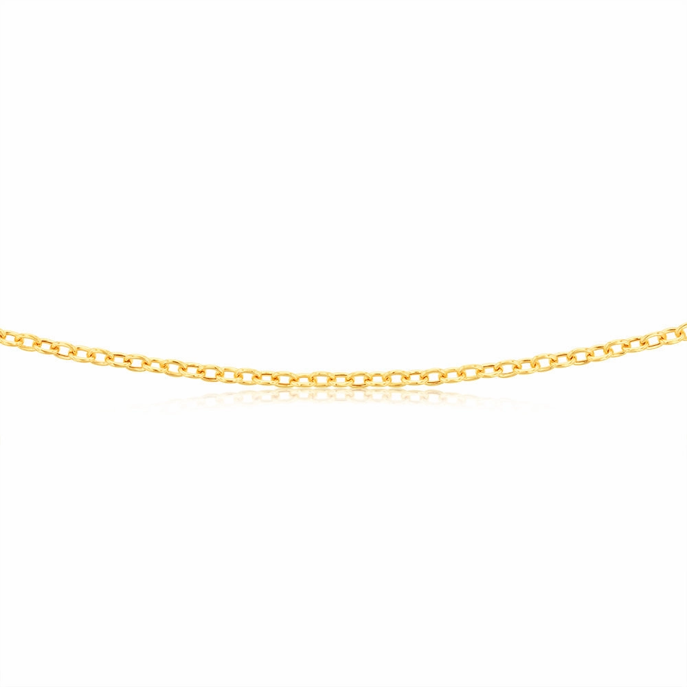 9ct Yellow Gold Belcher 60 Gauge 45cm Chain