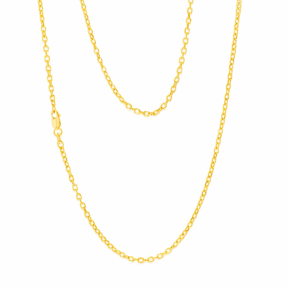 9ct Yellow Gold Belcher 60 Gauge 45cm Chain