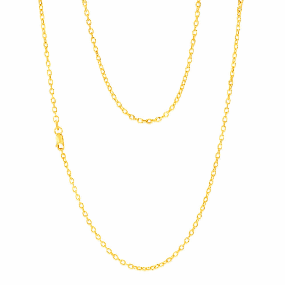 9ct Yellow Gold Belcher 60 Gauge 50cm Chain