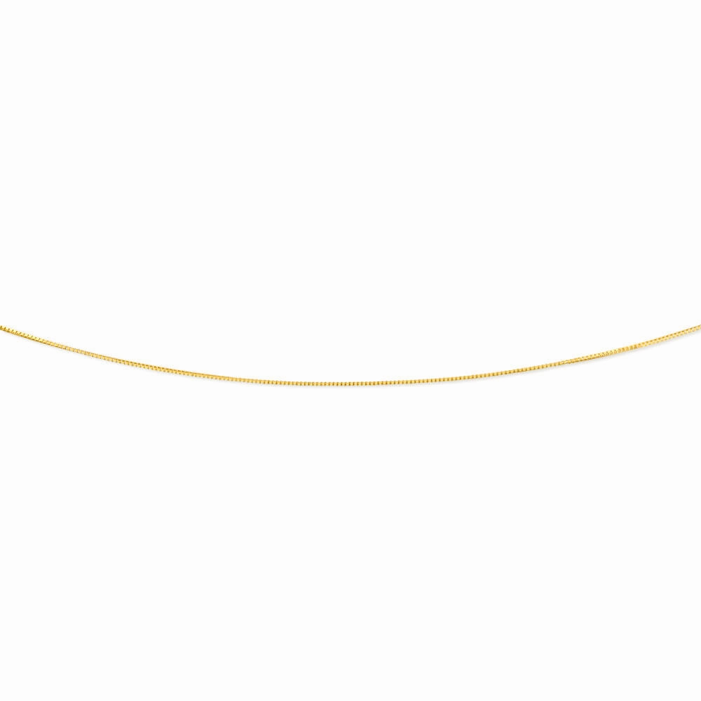 9ct Yellow Gold Box 45cm Chain with Extender