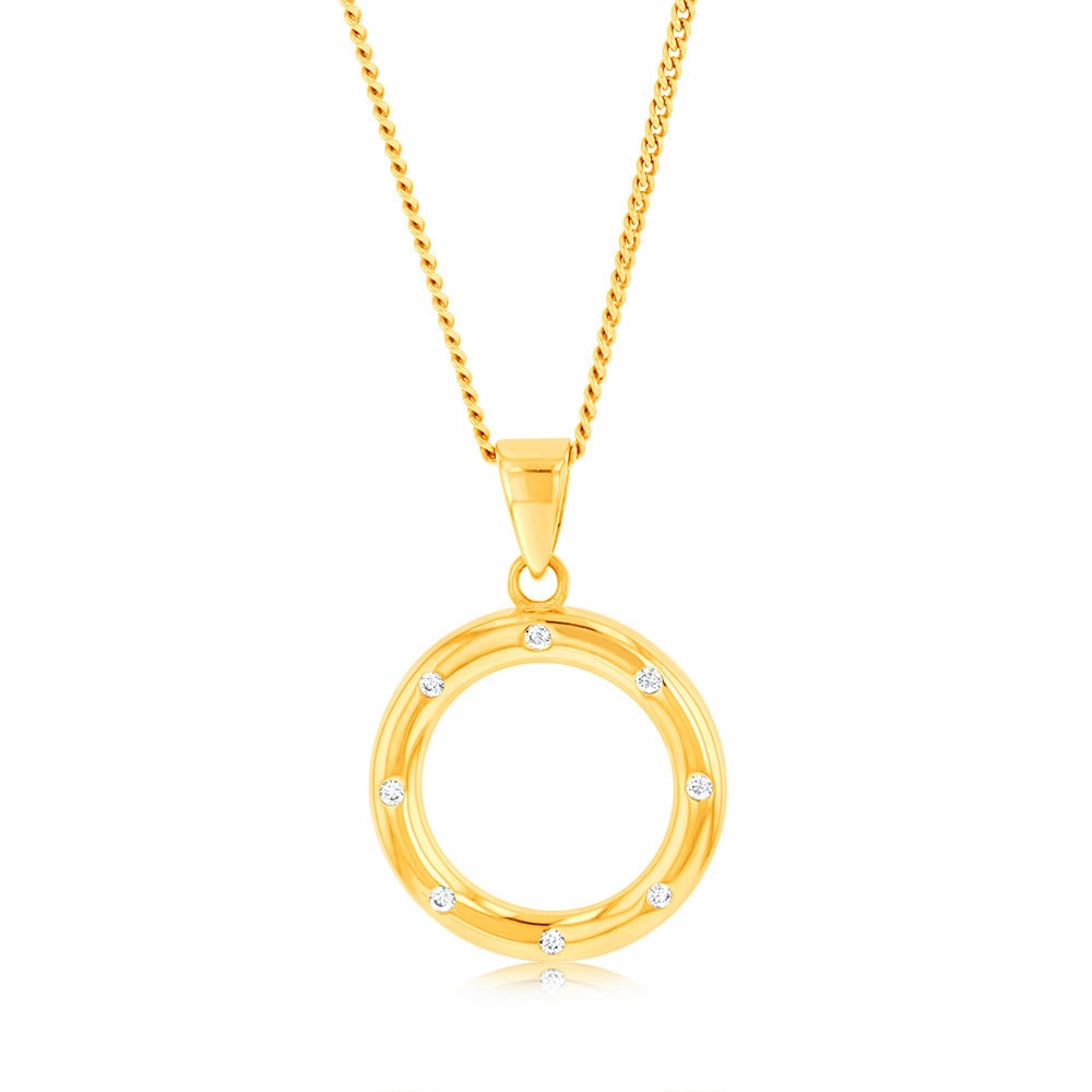 9ct Yellow Gold Circle Of Life Pendant