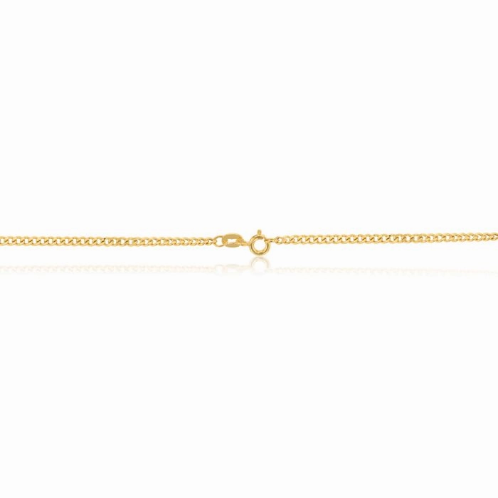 9ct Yellow Gold Curb 50cm 60 Gauge Chain
