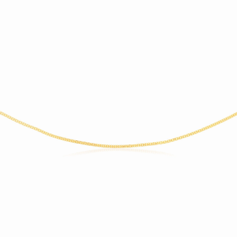 9ct Yellow Gold Fancy 45cm Chain