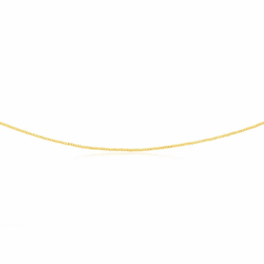 9ct Yellow Gold Fancy 45cm Chain
