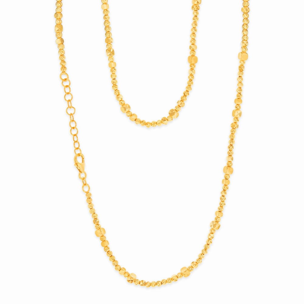 9ct Yellow Gold Fancy 45cm Chain