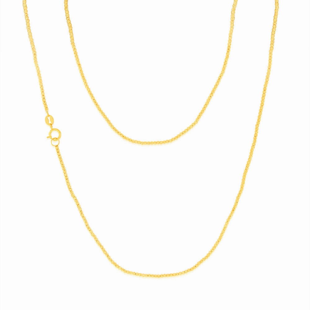 9ct Yellow Gold Fancy 45cm Chain