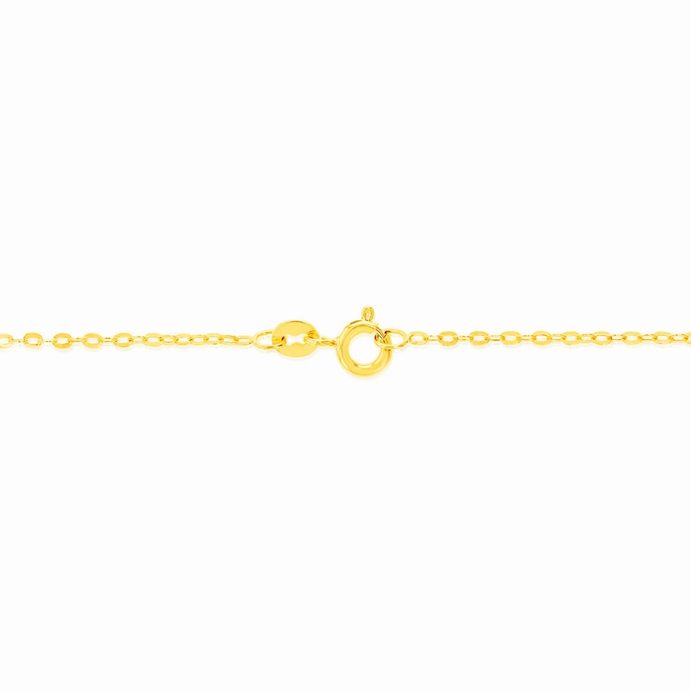 9ct Yellow Gold Fine Trace 35 Gauge 50cm Chain