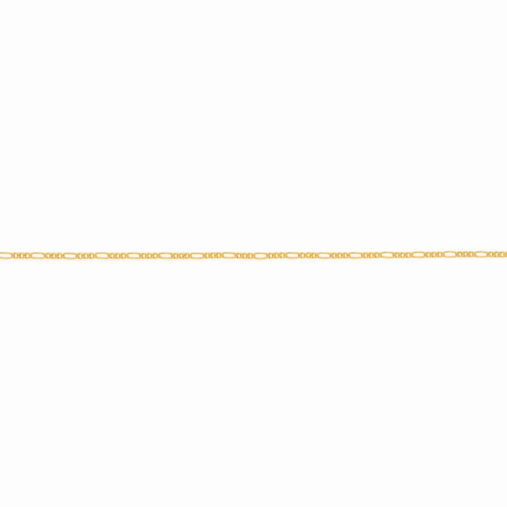 9ct Yellow Gold Silver Filled 45cm Figaro Chain 60 Gauge