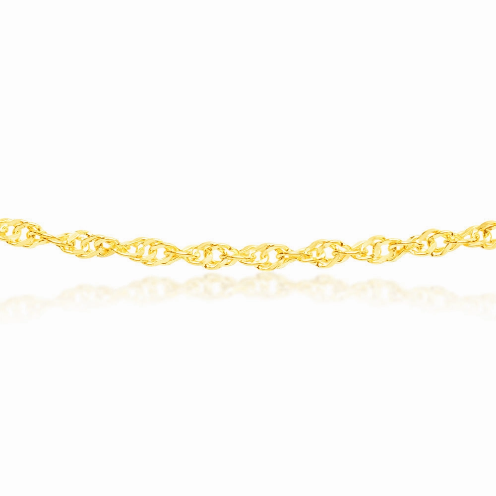 9ct Yellow Gold Silver filled 50cm Chain