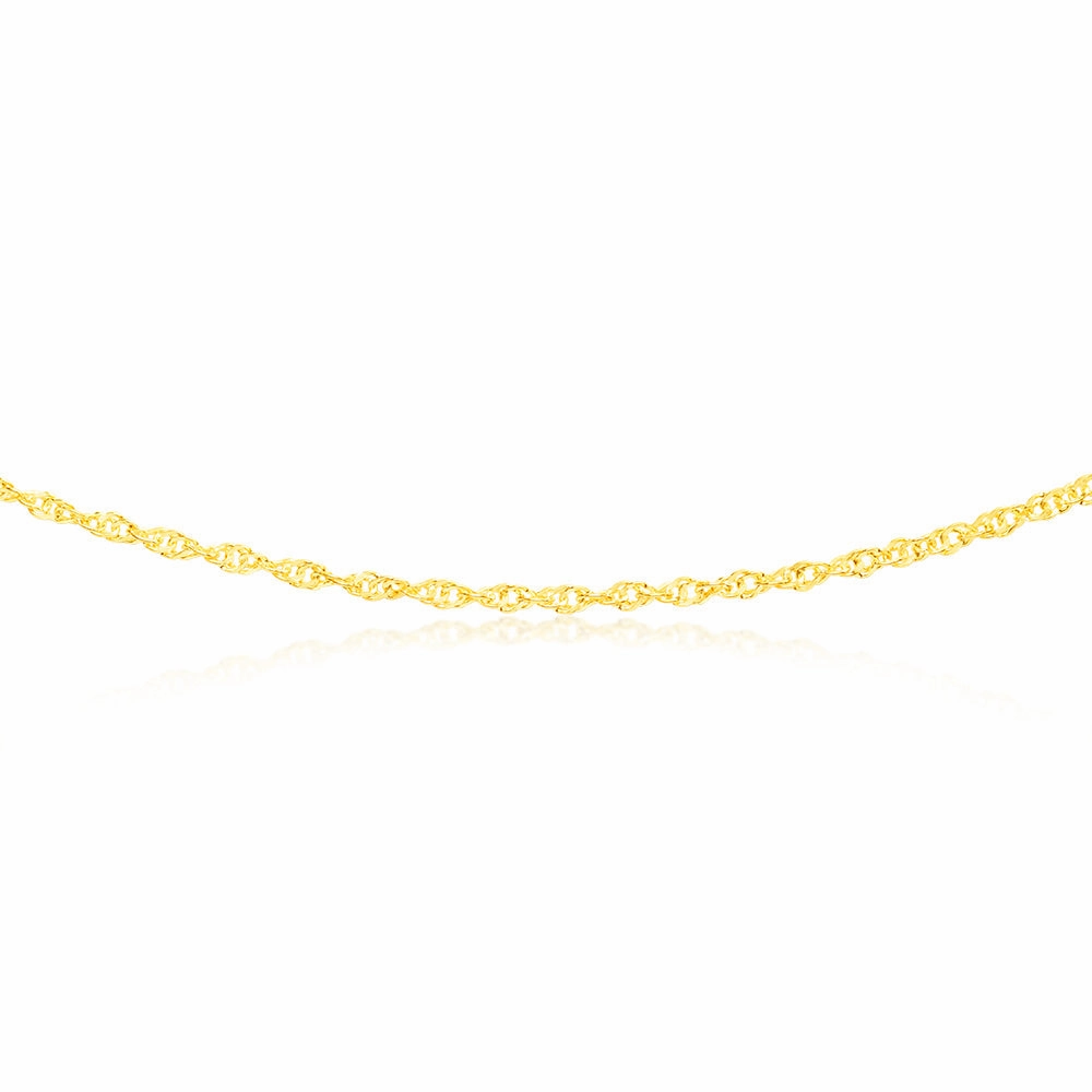 9ct Yellow Gold Silver filled 50cm Chain