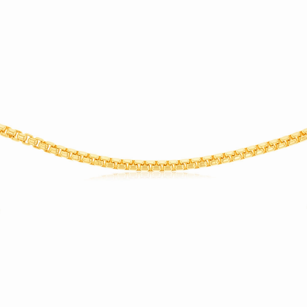 9ct Yellow Gold Silver Filled Chunky Belcher 55cm Chain