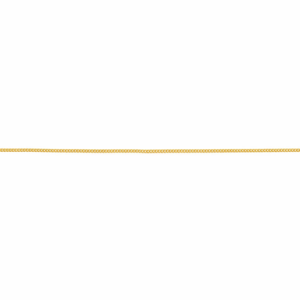 9ct Yellow Gold Silver Filled Extend 55cm Curb Chain 40 Gauge