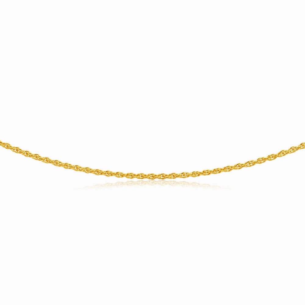 9ct Yellow Gold Silver Filled Rope Chain