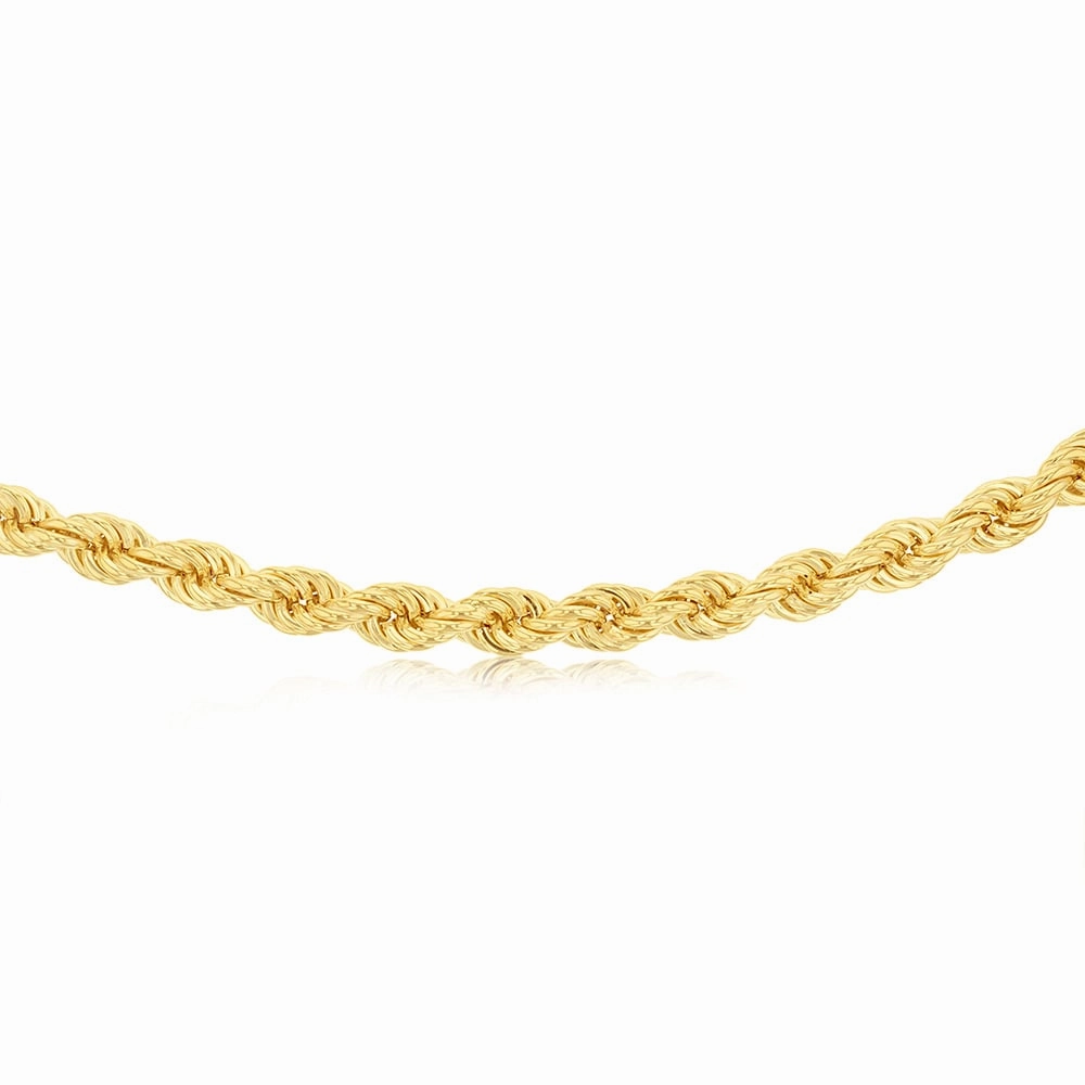 9ct Yellow Gold Silverfilled 200 Gauge 60cm Chain