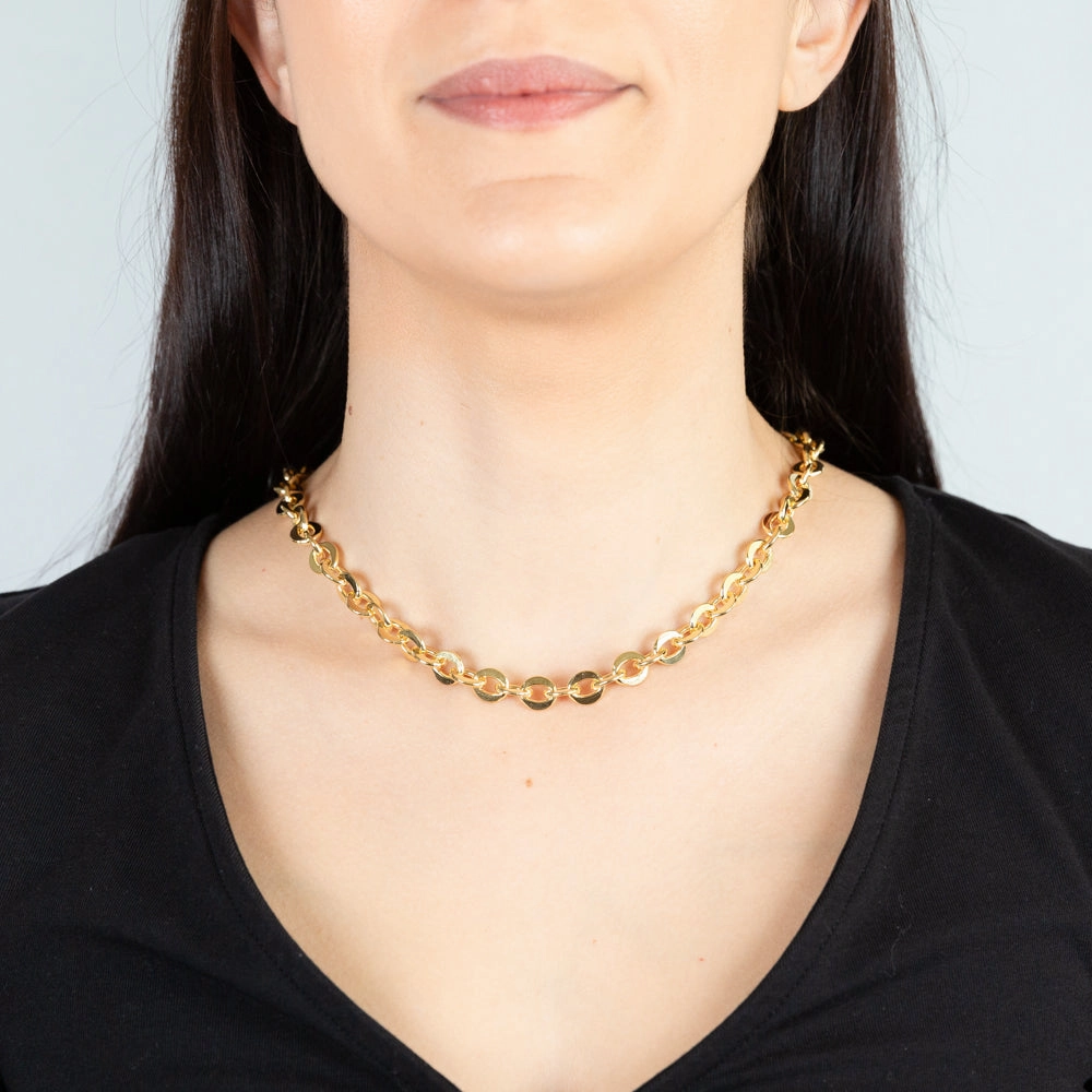 9ct Yellow Gold Silverfilled 200Gauge 45cm Chain