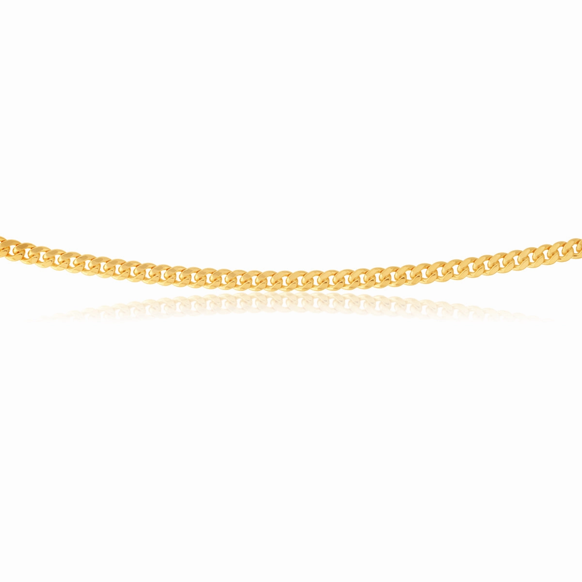 9ct Yellow Gold Silverfilled 60cm Curb Chain