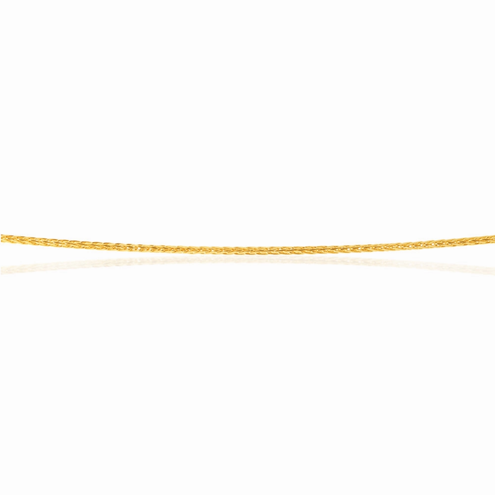 9ct Yellow Gold Wheat link Extender 47cm Chain 20gauge