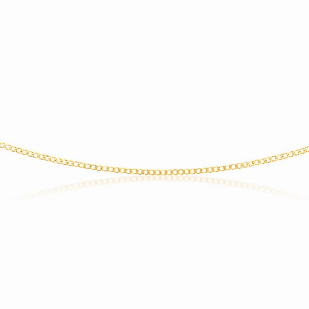 9ct Yellow Solid Gold 60 Gauge 50cm Chain