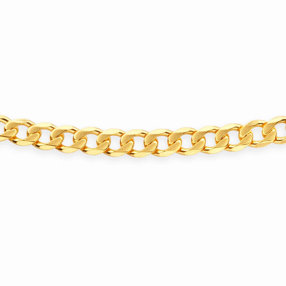 9ct Yellow Solid Gold 60cm 250 Gauge Curb Chain