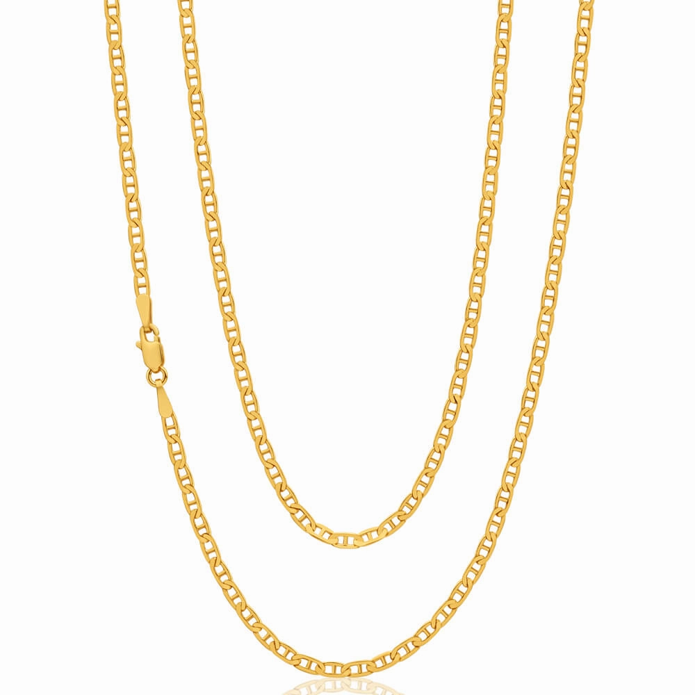 9ct Yellow Solid Gold Anchor Chain