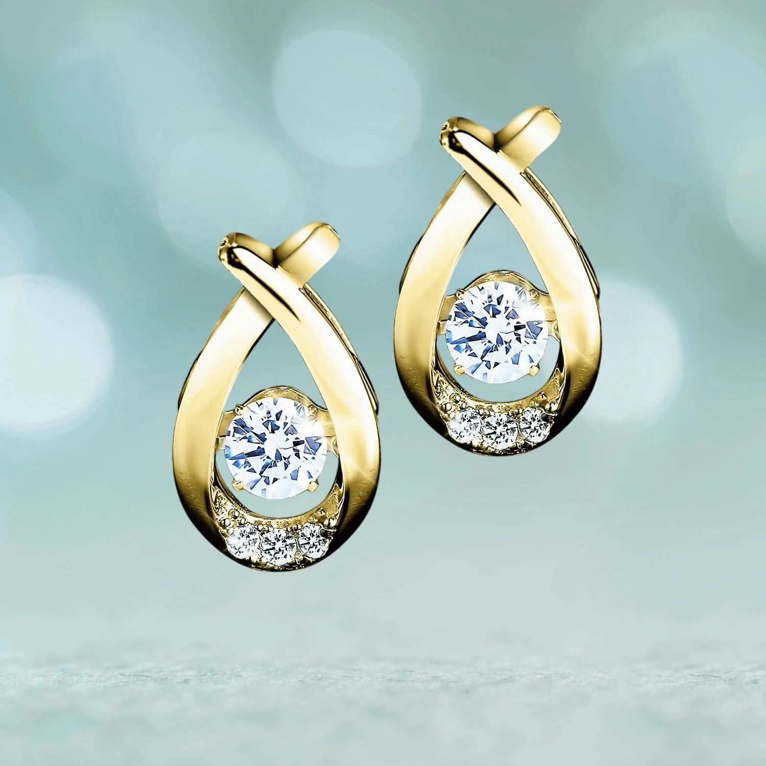 'Dancing' Jewelry Gold Earrings