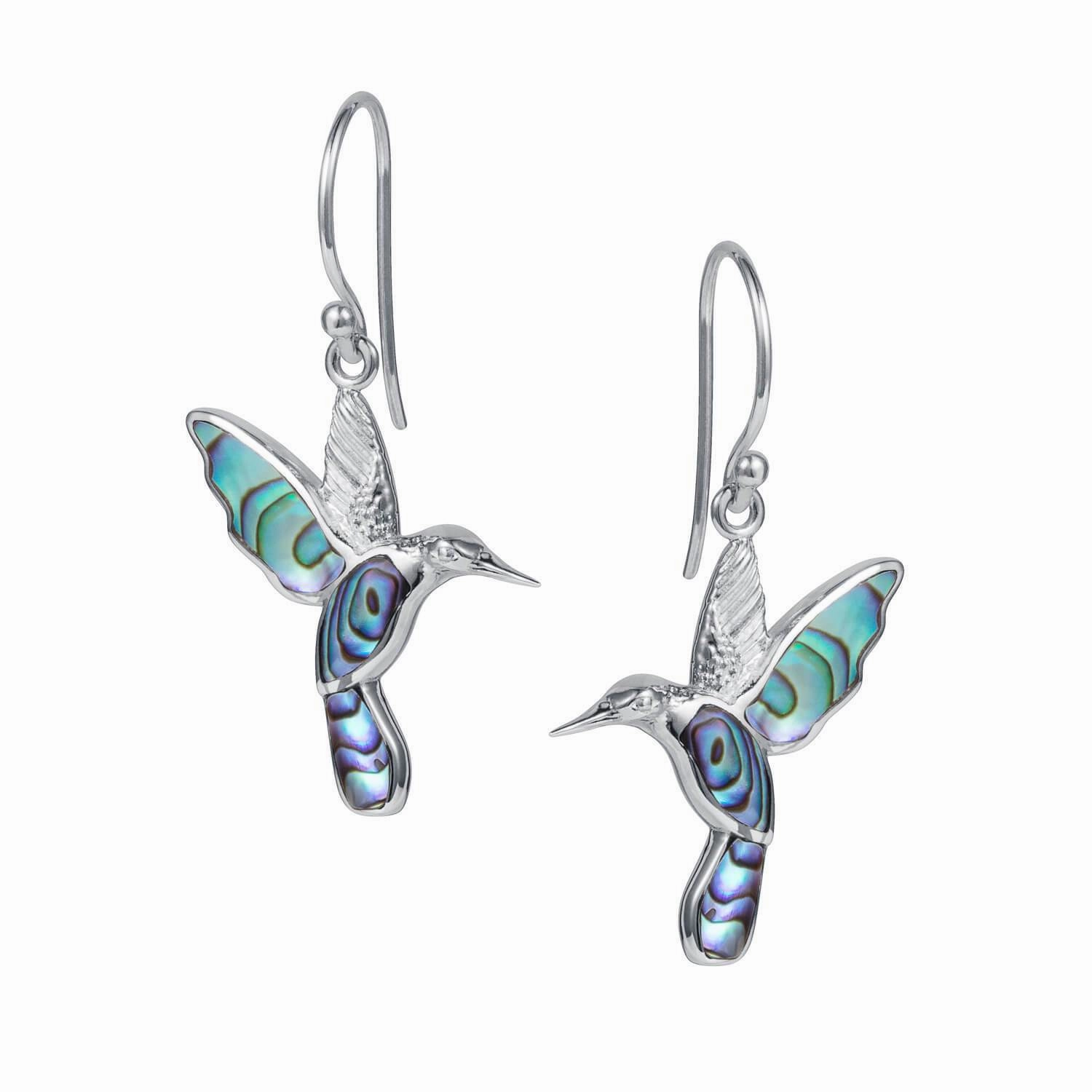 Abalone Hummingbird Earrings