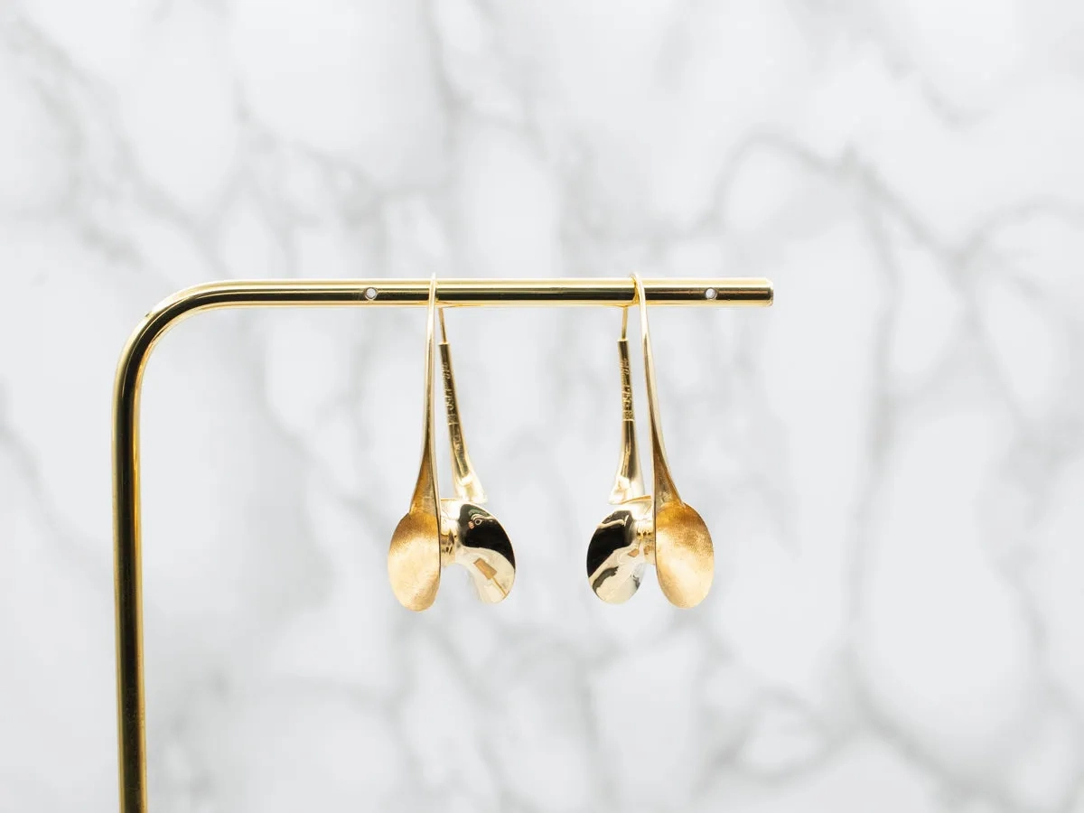 Abstract Hoop Earrings