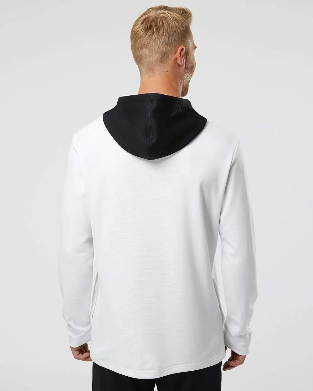 Adidas adidas - Men's Textured Mixed Media Hooded Sweatshirt