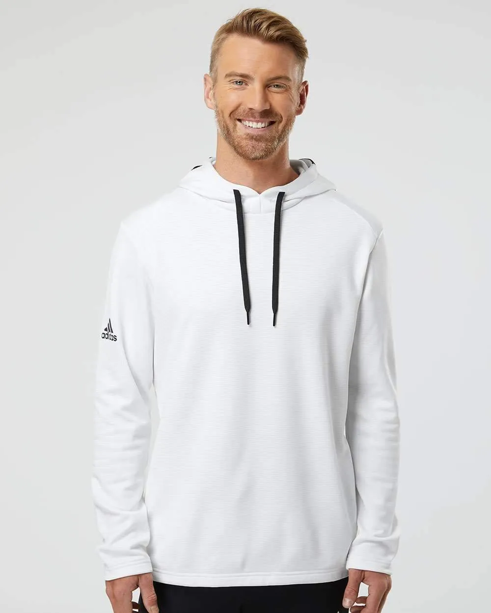 Adidas adidas - Men's Textured Mixed Media Hooded Sweatshirt