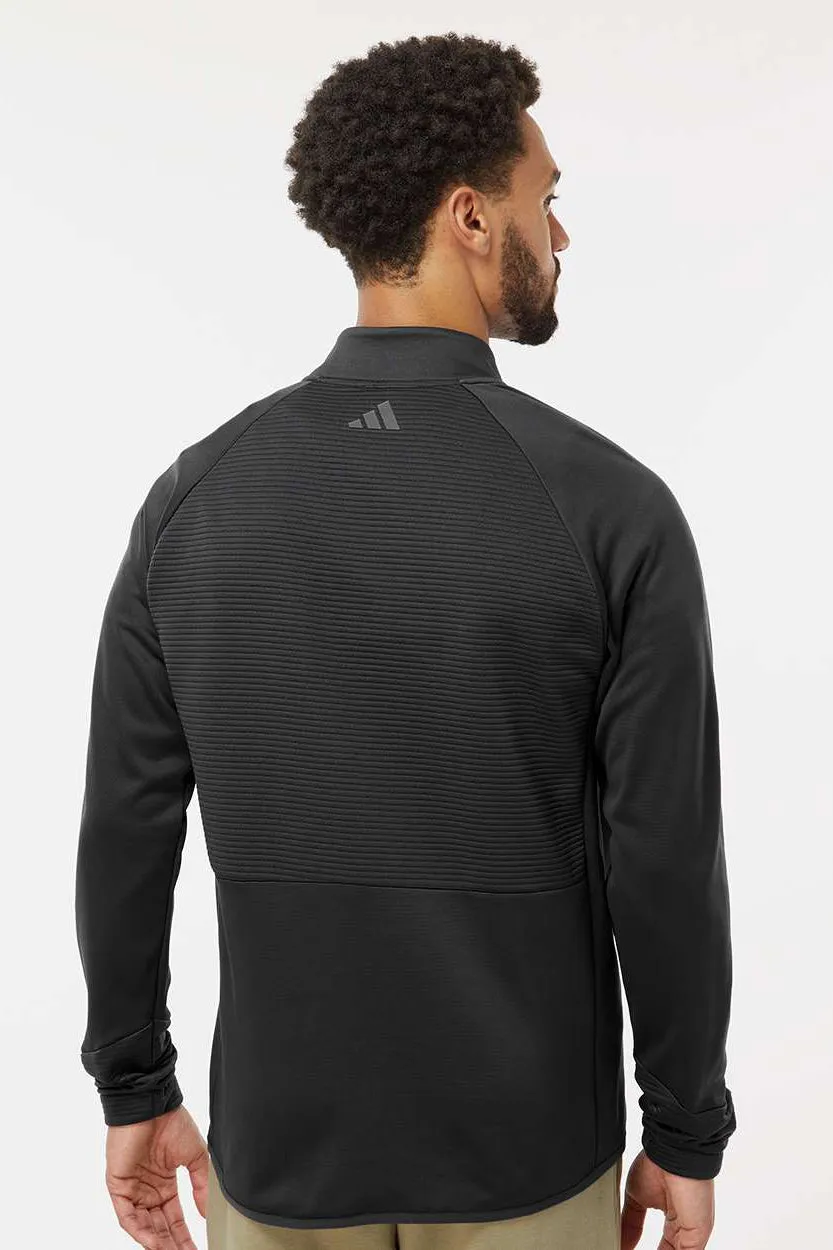 Adidas Mens 1/4 Zip Sweatshirt - Black