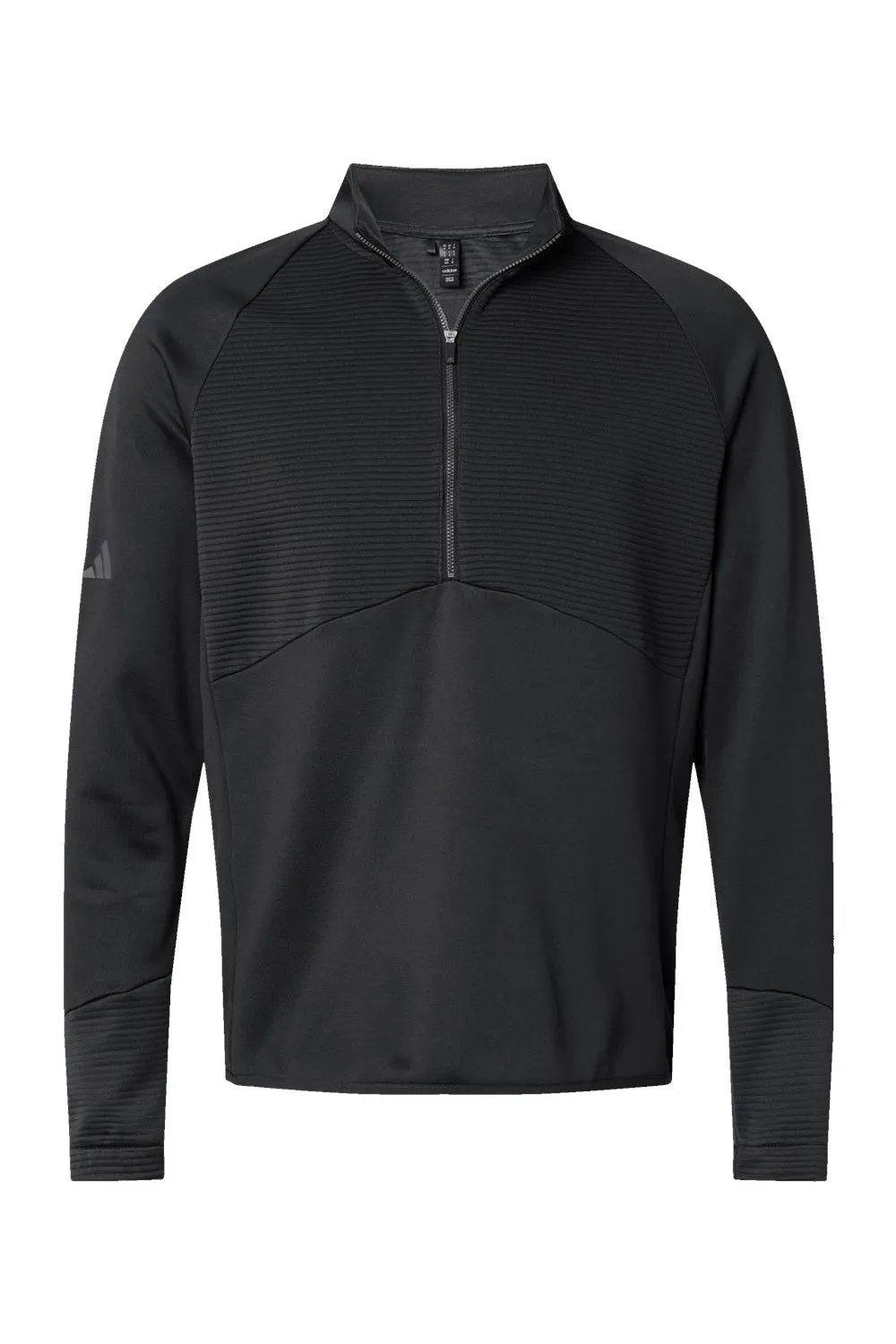 Adidas Mens 1/4 Zip Sweatshirt - Black