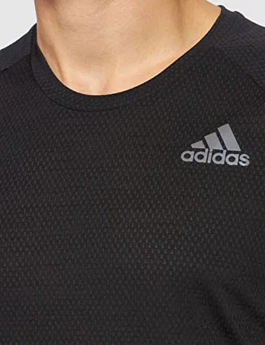 Adidas Mens Adi Runner Tee Black T-Shirt Nike Clothing
