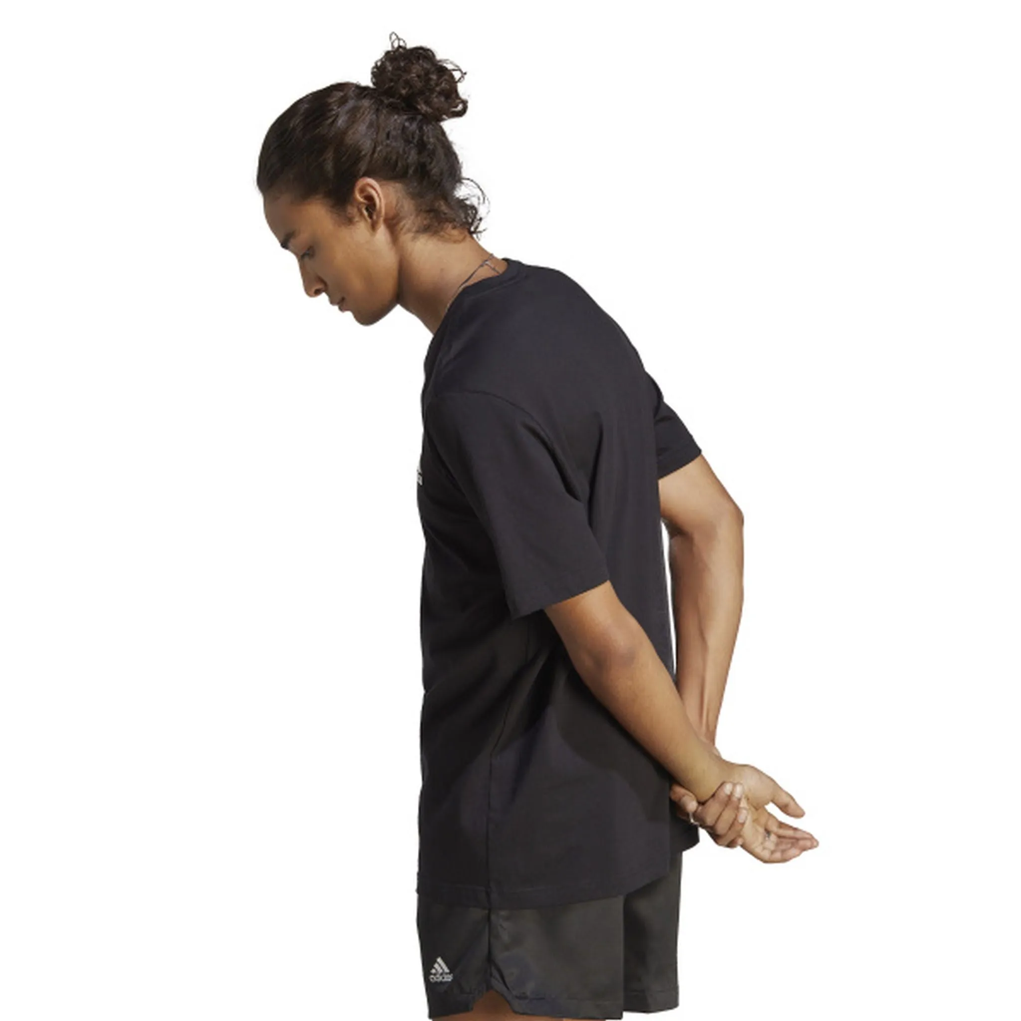 Adidas Mens Essentials Small Logo Tee